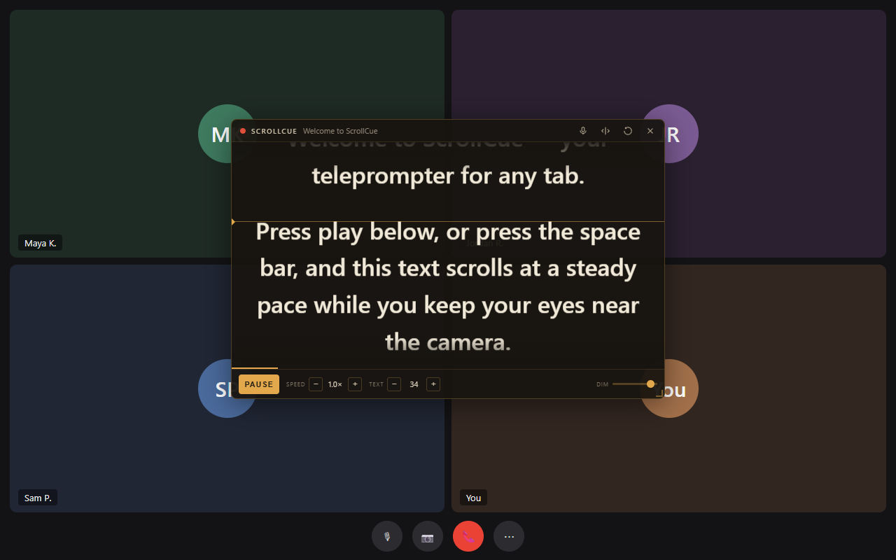 ScrollCue screenshot
